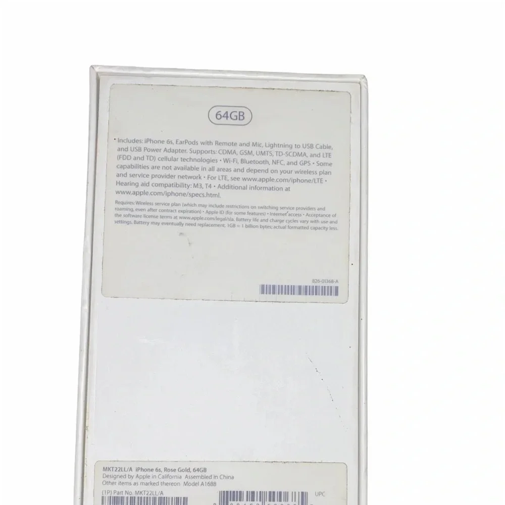 iPhone 6S empty product box